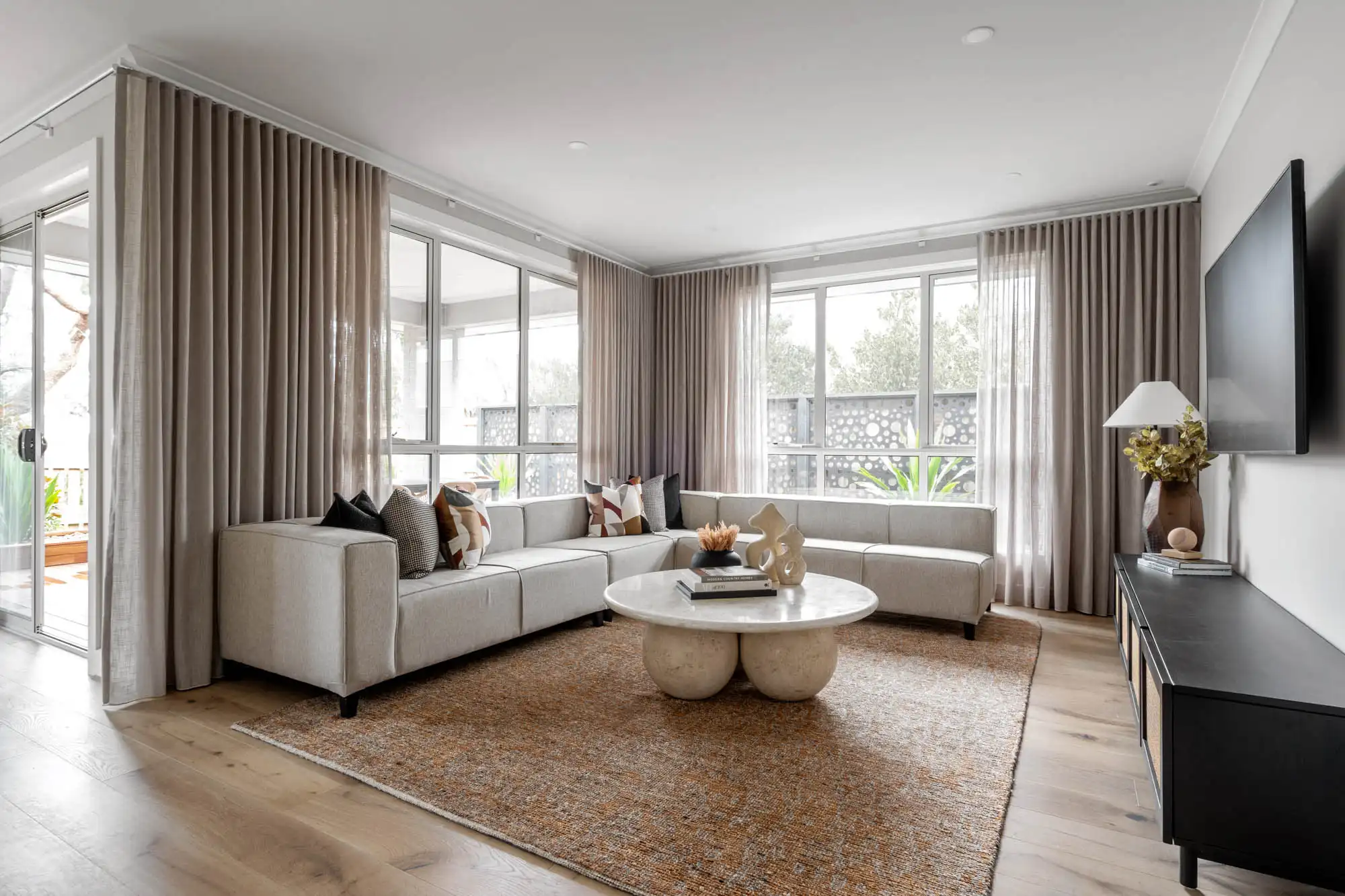 The Nowra 26 in lilydale, with the alfresco that opens up into the living and kitchen area