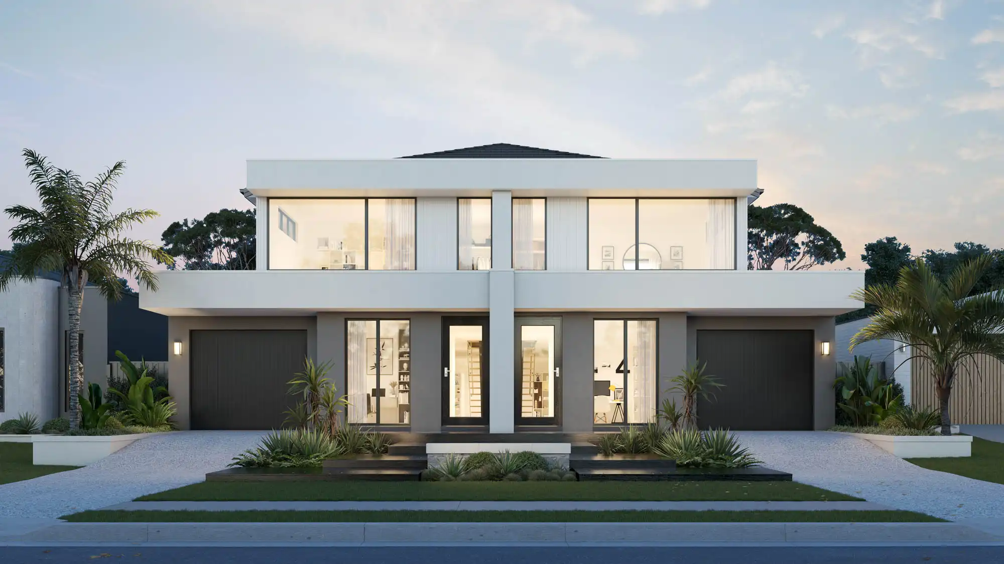 Masterpiece dual occupancy facade