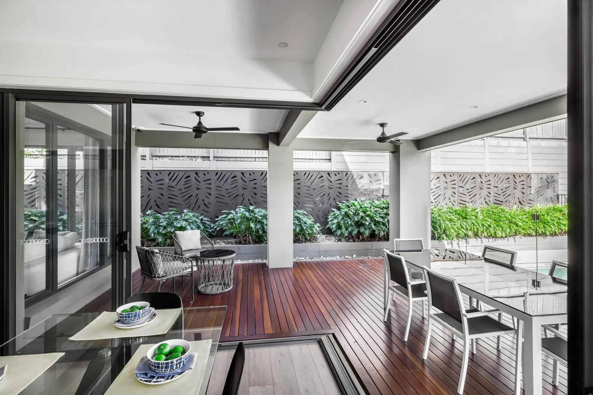 indoor outdoor living with wrapped rylock stacker door at colston 26 springfield