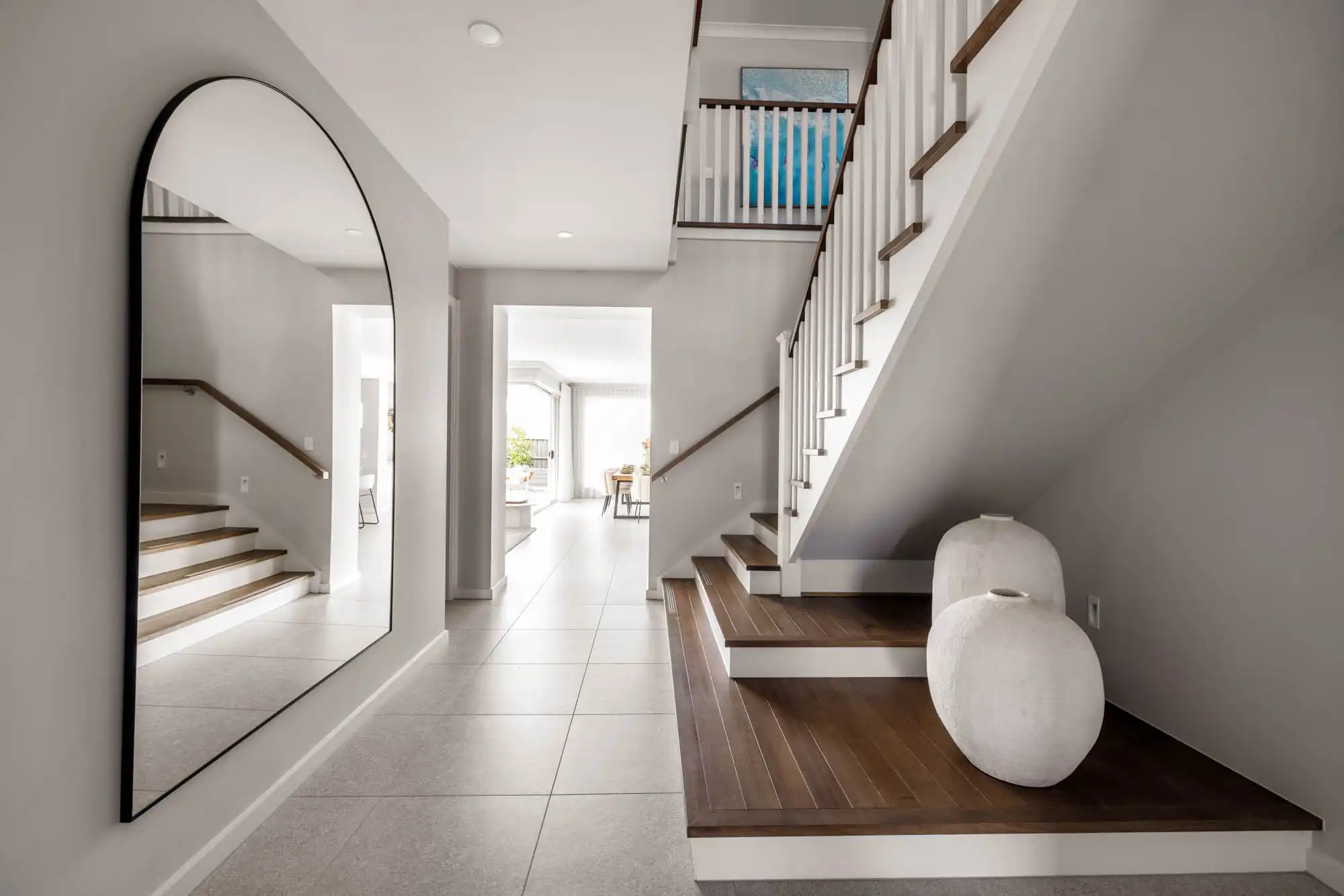 stoned tiling throughout the ground floor large windows that follow through to the hallway at tallowood 52